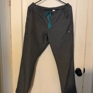 FIGS Yola Skinny Scrub Pants, Graphite, M